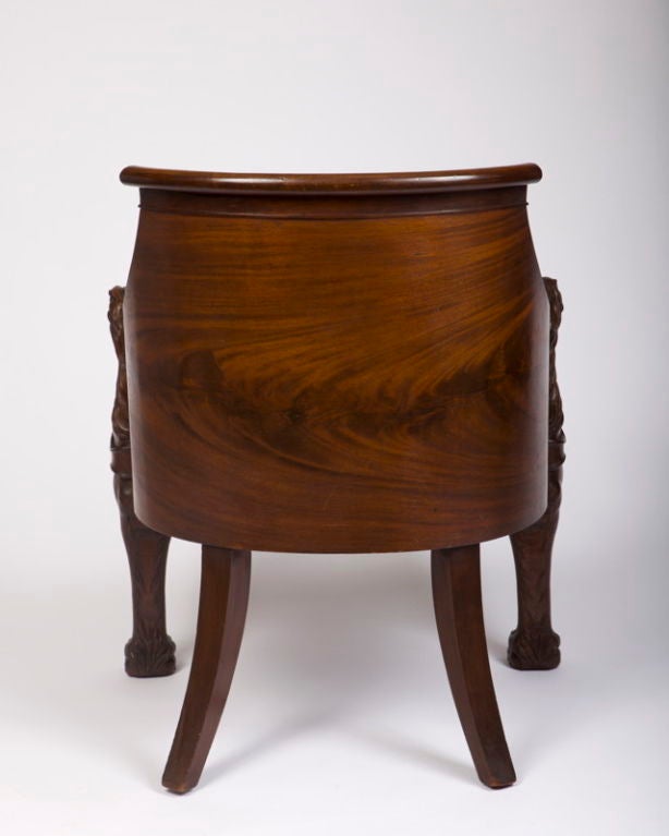 19th Century Regency Mahogany Desk Armchair For Sale