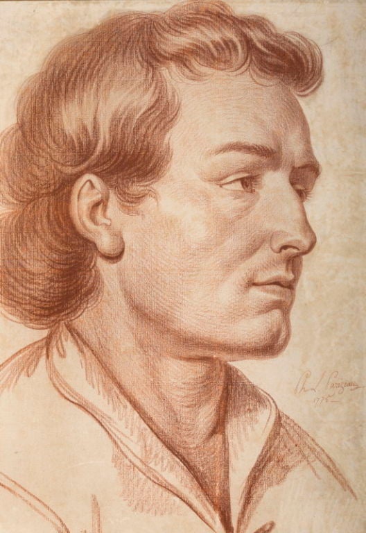 Portrait of a young man, signed and dated middle right, 