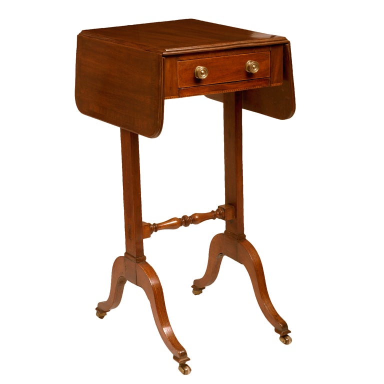 Regency Mahogany Side Table For Sale at 1stDibs