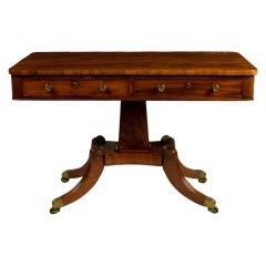 Regency Mahogany Library Table