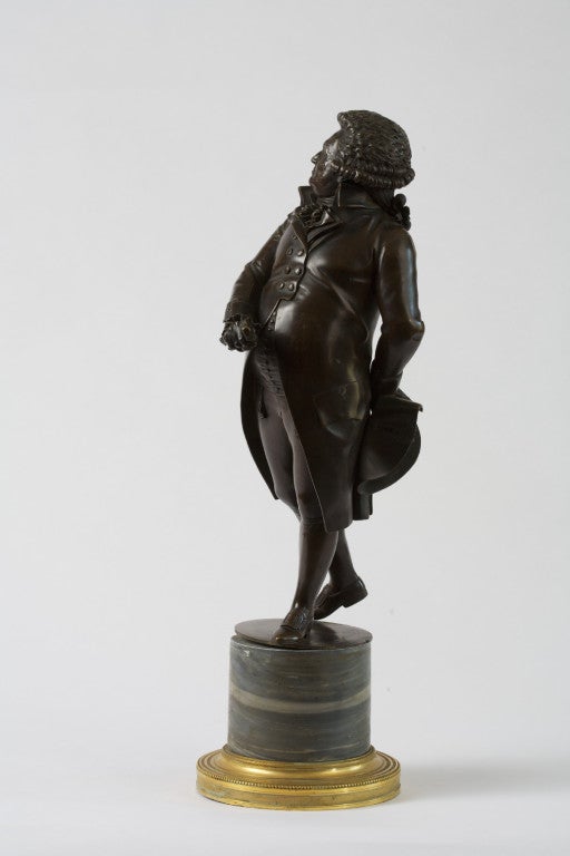 raised on a bronze-mounted cylindrical marble socle. With a Cleveland Museum of Art label underneath.
A plaster model signed Suzanne and dated 1792 was part of the David-Weill collection and was sold in Paris on November 23, 2012, Lot 123, by