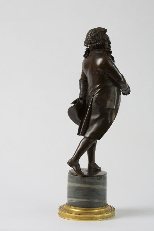 French Bronze Figure of a Standing Mirabeau After François-Marie Suzanne For Sale