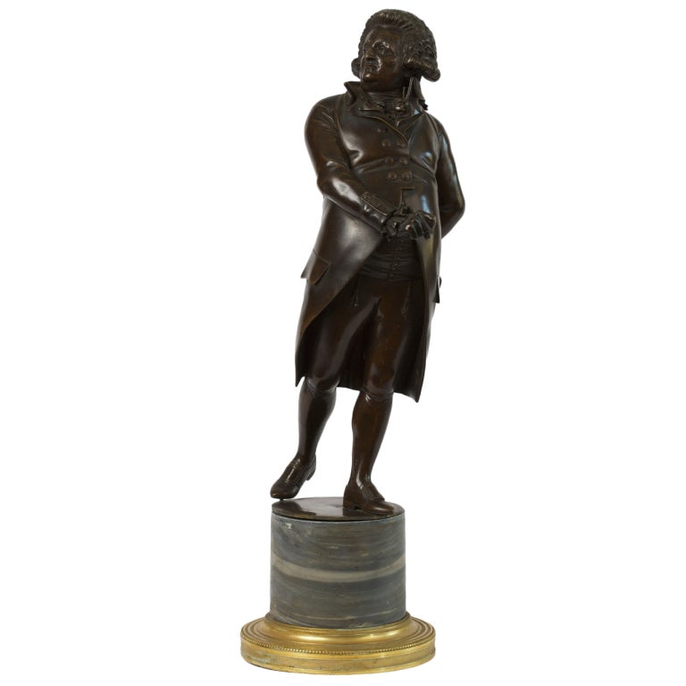Bronze Figure of a Standing Mirabeau After François-Marie Suzanne For Sale