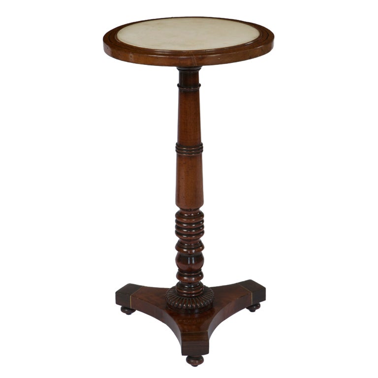 Regency Brass Inlaid Mahogany Occasional Table