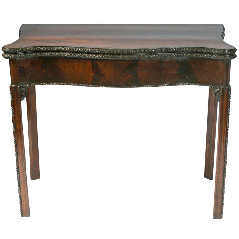George III Mahogany Game Table For Sale
