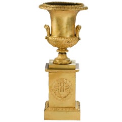 Empire Gilt Bronze Urn