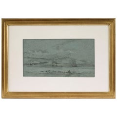Drawing, American School, Bay in Twilight 7