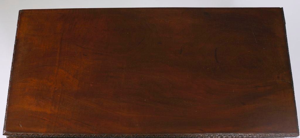 Chippendale chinois Table de jeu acajou de style George III en vente