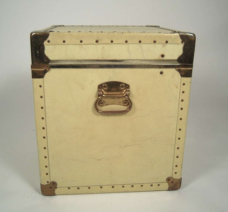 Mid-20th Century Buttery Cream Colored Trunk