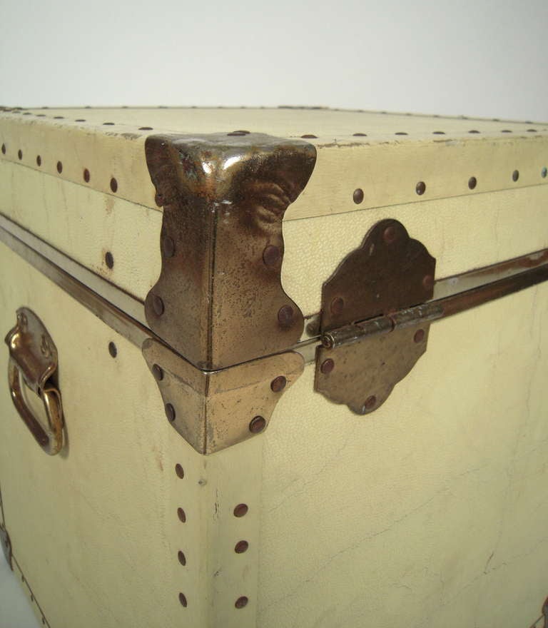 Buttery Cream Colored Trunk In Good Condition In Essex, MA