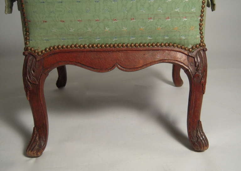 Diminutive and Charming Louis XV Style Upholstered Armchair 2