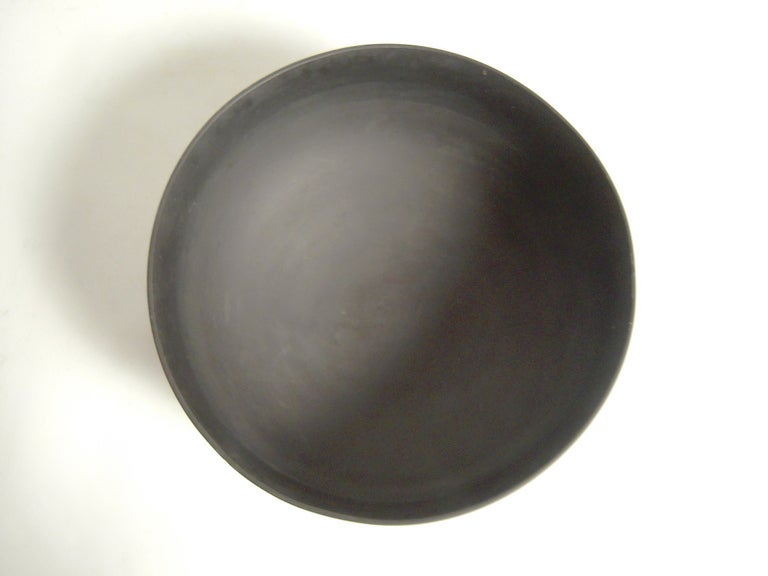 Neoclassical 19th Century English Black Basalt Bowl