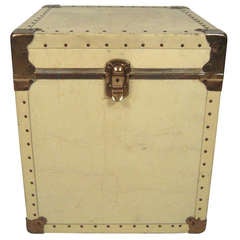 Vintage Buttery Cream Colored Trunk