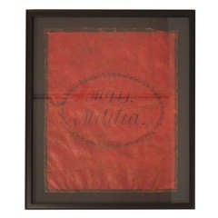 Antique Massachusetts Militia Haversack Fragment, circa 1800