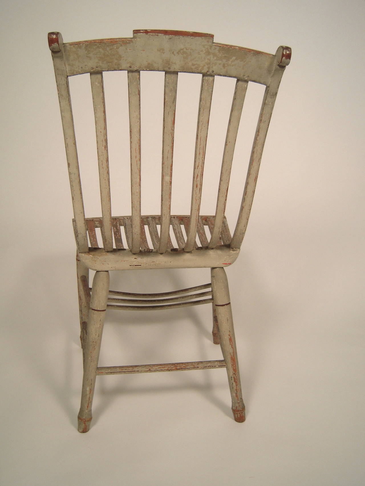 Rare Pair of Samuel Gragg 'Elastic' Chairs, Boston, circa 1808 In Good Condition In Essex, MA