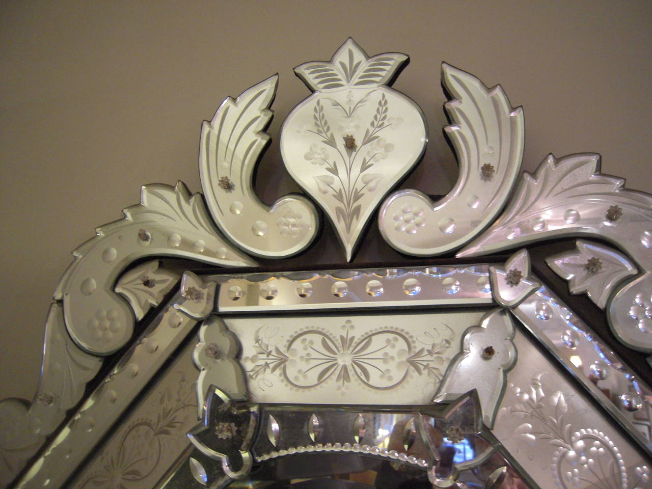 Fine Quality Etched and Cut Glass Mirror at 1stDibs how to