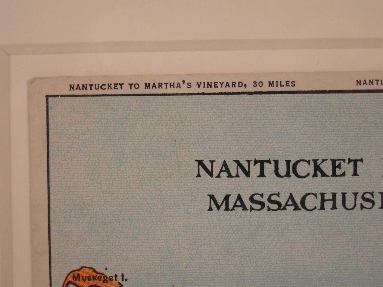Nantucket Island Map In Excellent Condition In Essex, MA
