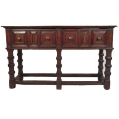 Used Jacobean Oak Server/Sofa Table, 17th Century