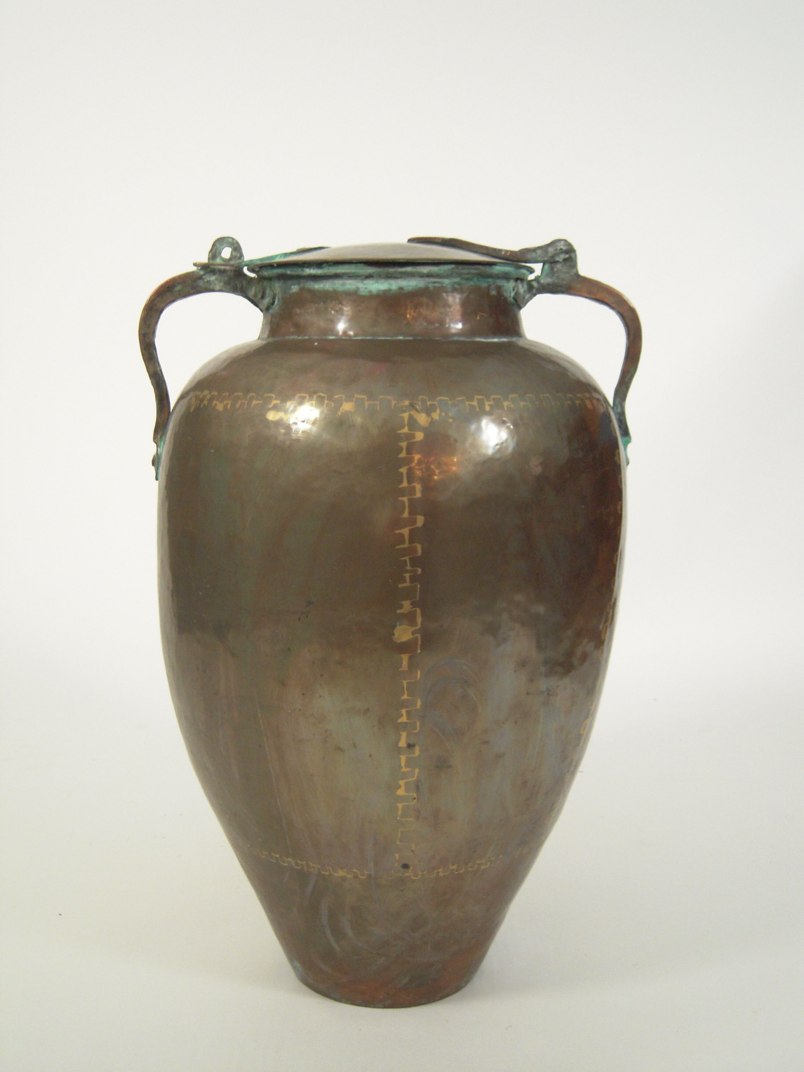 Large Persian Hand Made Copper Storage Jar