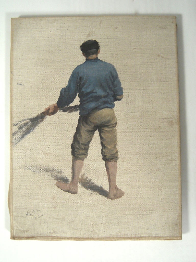 3 William Edward Norton Oil On Canvas Figure Studies In Excellent Condition In Essex, MA