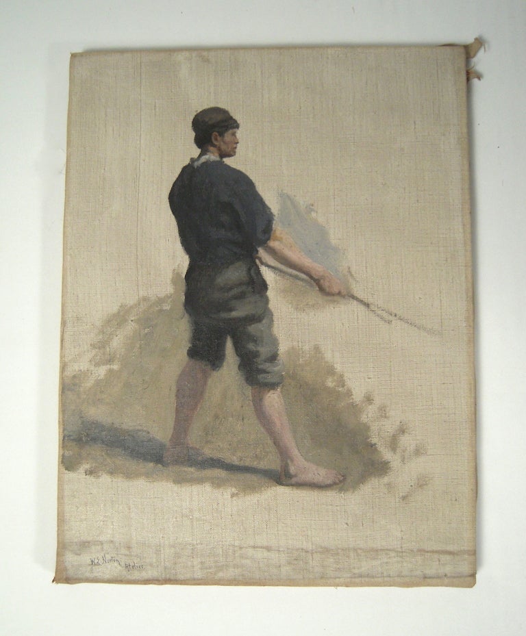 19th Century 3 William Edward Norton Oil On Canvas Figure Studies