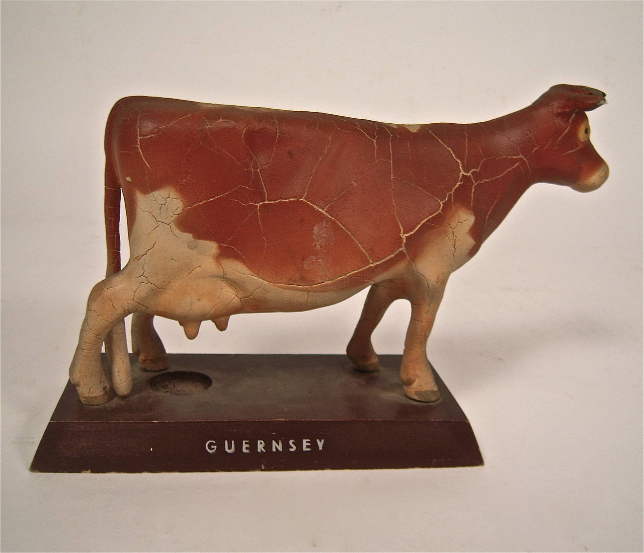 A Guernsey Cow Model In Distressed Condition In Essex, MA