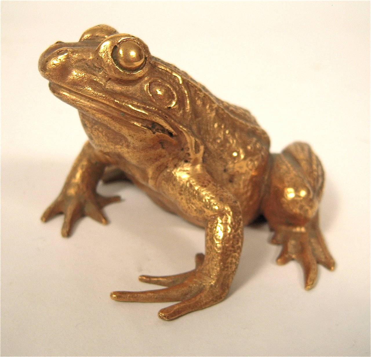 Small Gilt Bronze Frog Sculpture at 1stDibs bronze frog statue, small frog sculpture, a tiny
