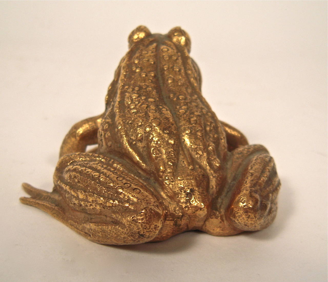 Small Gilt Bronze Frog Sculpture at 1stDibs bronze frog statue, small