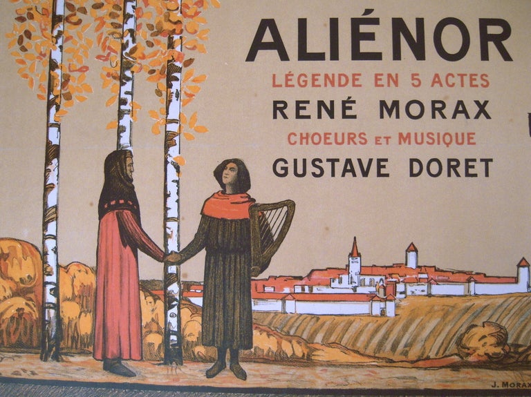 Arts and Crafts Jean Morax Eleanor of Aquitaine Swiss Theater Poster