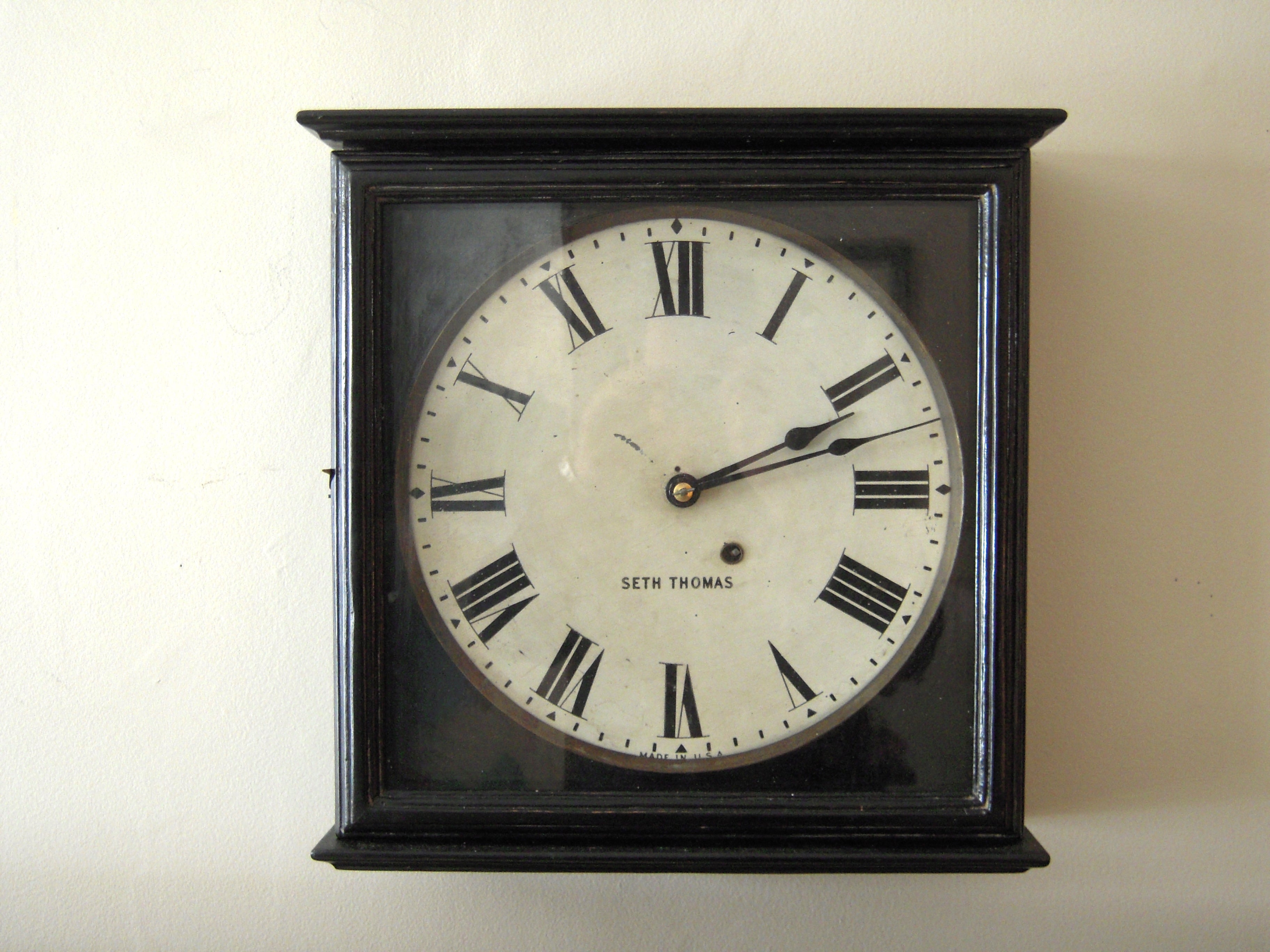 19th C Style Seth Thomas Gallery Wall Clock