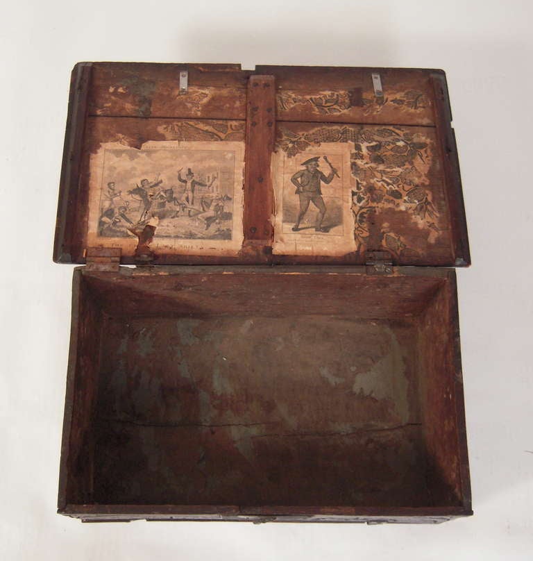17th Century English Oak Document Box or Table Coffer 1
