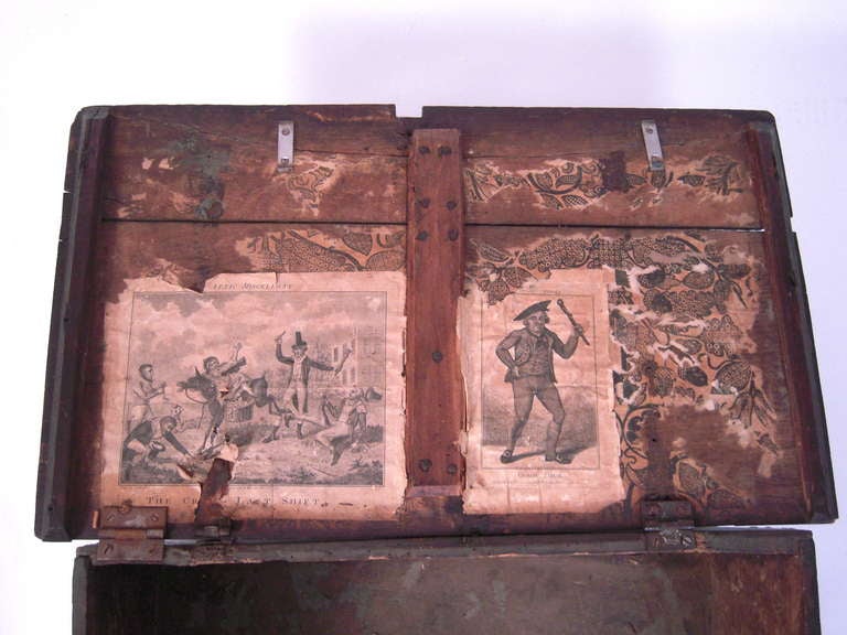 17th Century English Oak Document Box or Table Coffer 2
