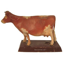 Antique A Guernsey Cow Model