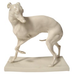 Antique Nymphenburg Porcelain Whippet