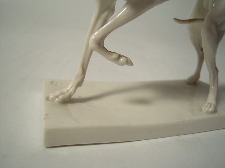 19th Century Nymphenburg Porcelain Whippet