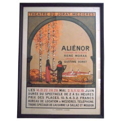 Jean Morax Eleonore von Aquitanien Schweizer Theaterplakat