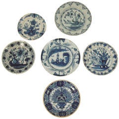 A Collection of 6 Delft Chargers