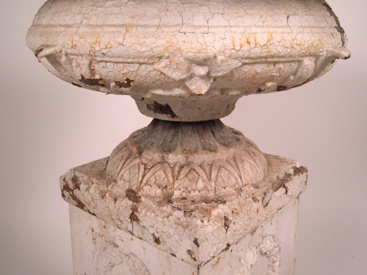Late 19th Century 19th Century Neoclassical Cast Iron Garden Urn