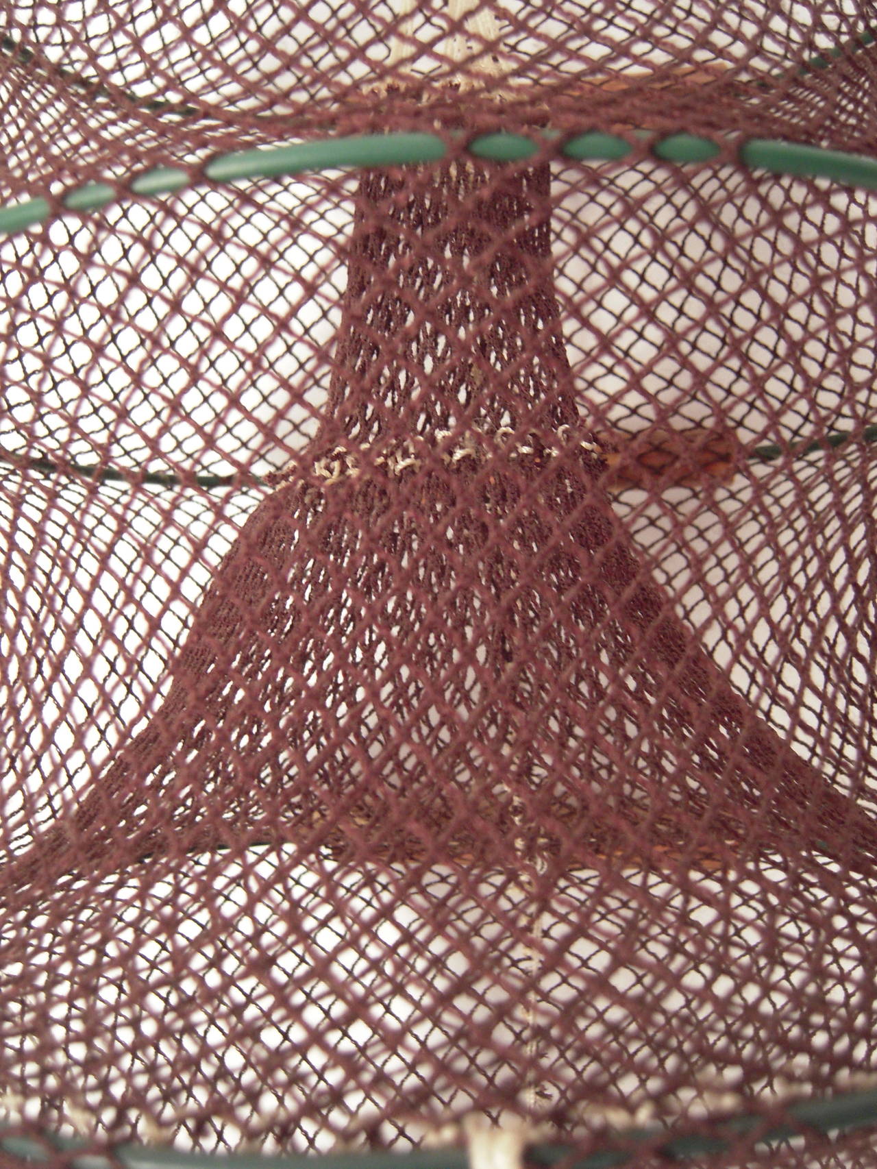 20th Century Hand Knotted String Fish Trap