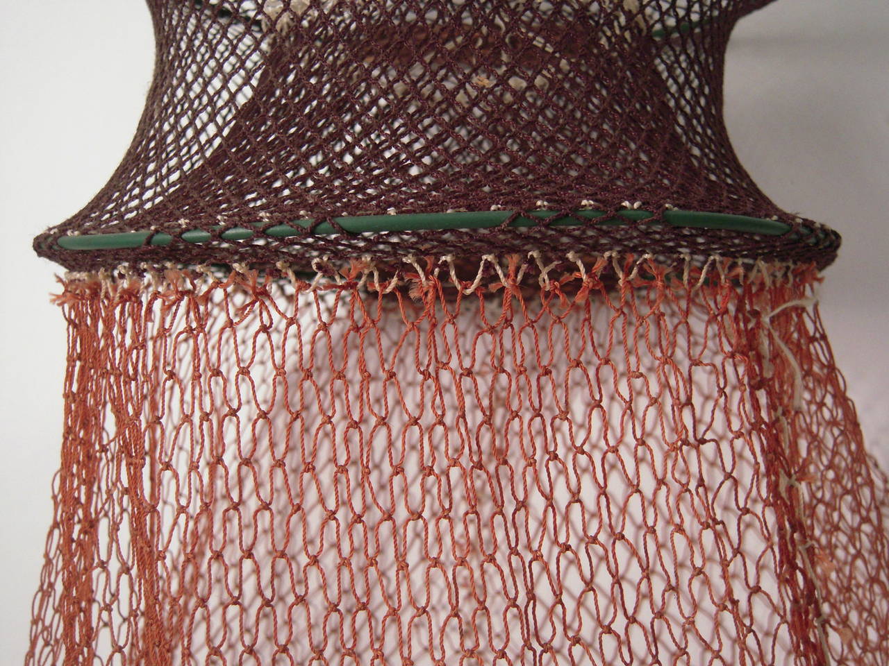 Hand Knotted String Fish Trap In Excellent Condition In Essex, MA