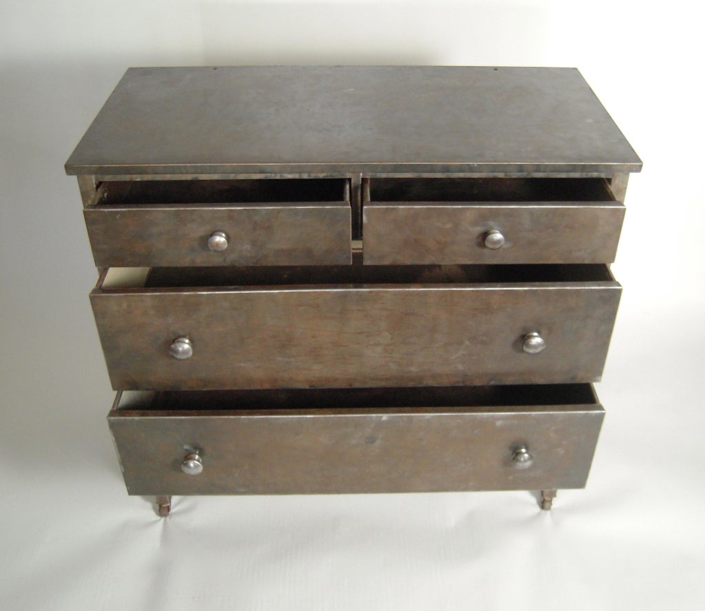 Mid-20th Century Vintage American Steel Chest of Drawers, c. 1940s-50s