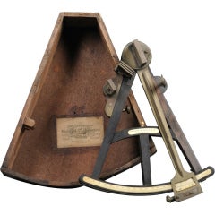 Rare 19th C English Octant by Spencer & Barrett