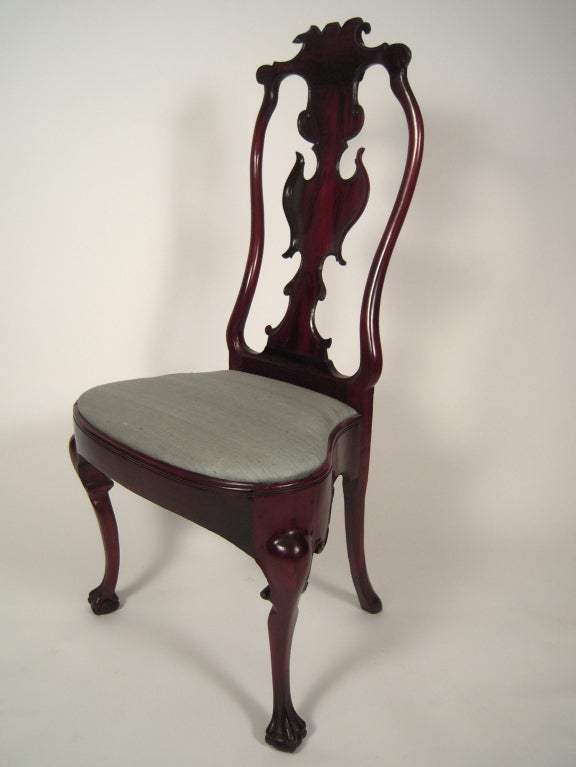 18th Century and Earlier 18th C Portuguese Rococo Side Chair