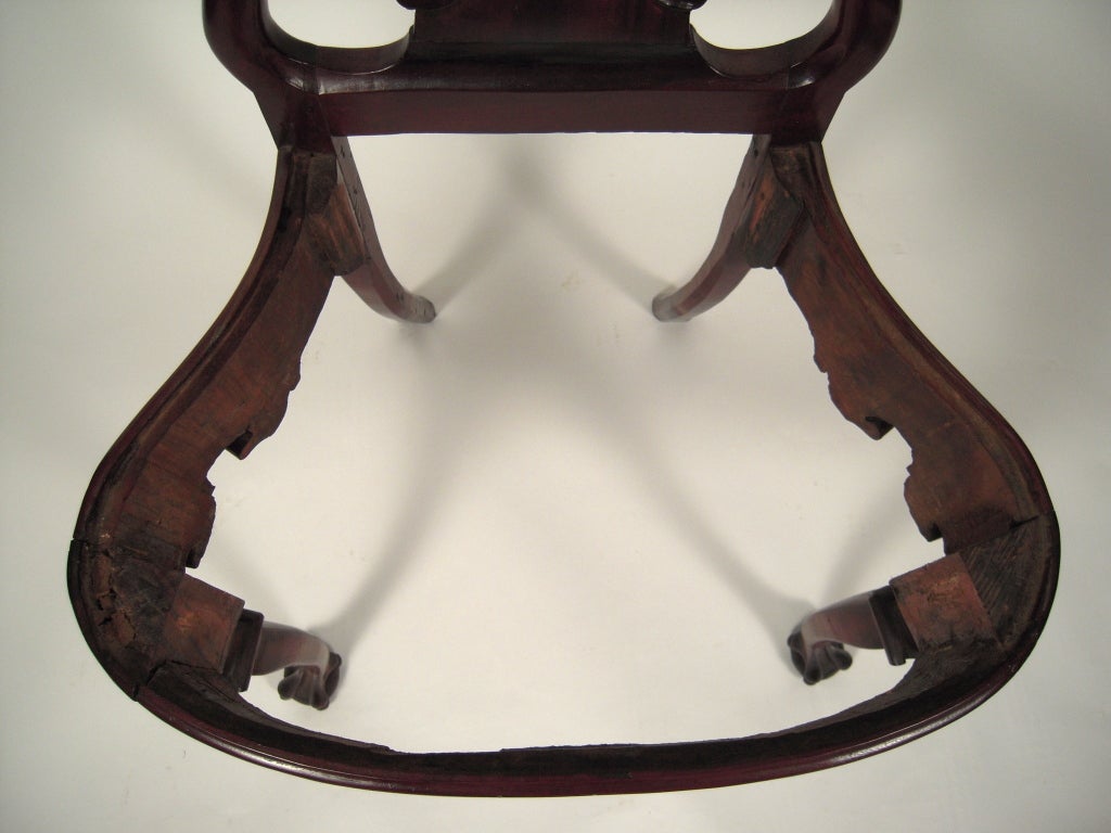 18th C Portuguese Rococo Side Chair 5