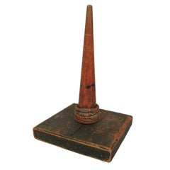 Antique 19th Century Fid and Rope Ring Toss Game