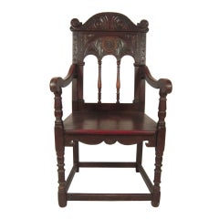 Arts & Crafts Period Jacobean Style Chair