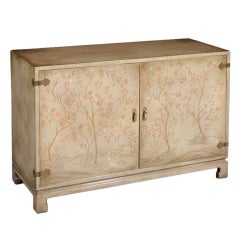 Retro Stylish Painted and Lacquered Side Cabinet