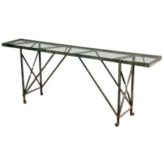 Painted Metal Console Table