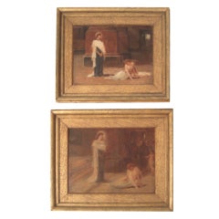 Antique Pair of Frederick Goodall Paintings, c. 1887