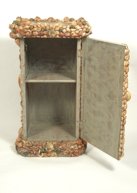 American Shell Encrusted Side Cabinet